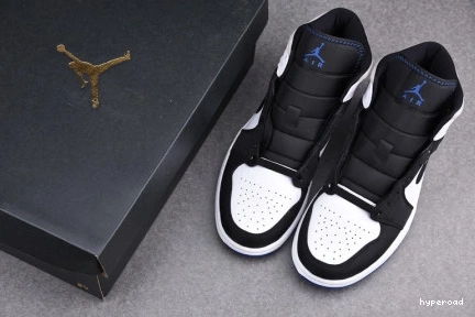 Hyperoad MID 'ROYAL TOE' JORDAN BLACK AIR 1 SE 1002